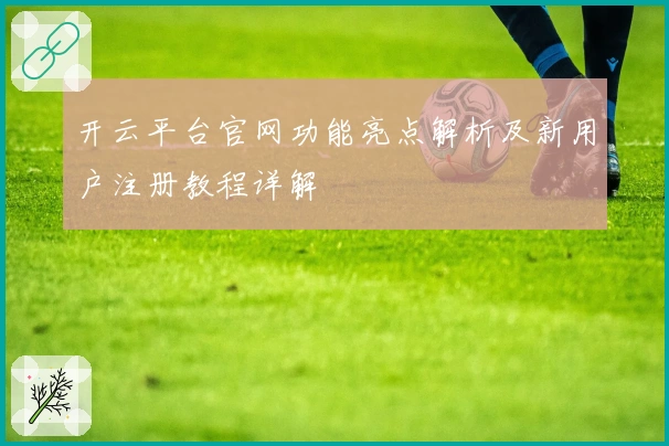 开云平台官网功能亮点解析及新用户注册教程详解